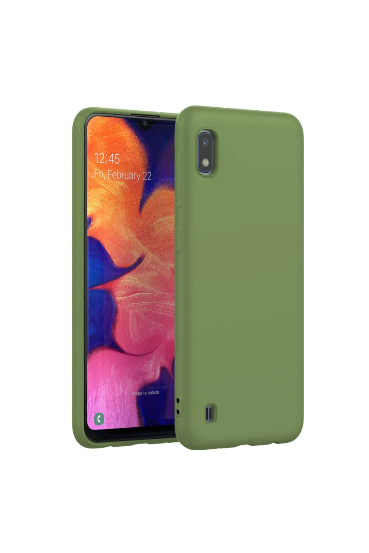 Samsung Galaxy M10 İnce Mat Silikon Kılıf Lacivert