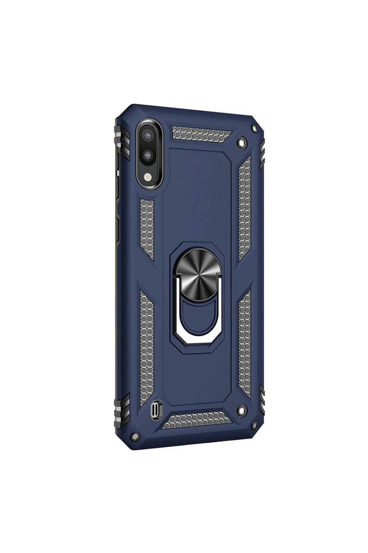 Samsung Galaxy M10 (M105G) Yüzüklü Tank Kılıf Lacivert