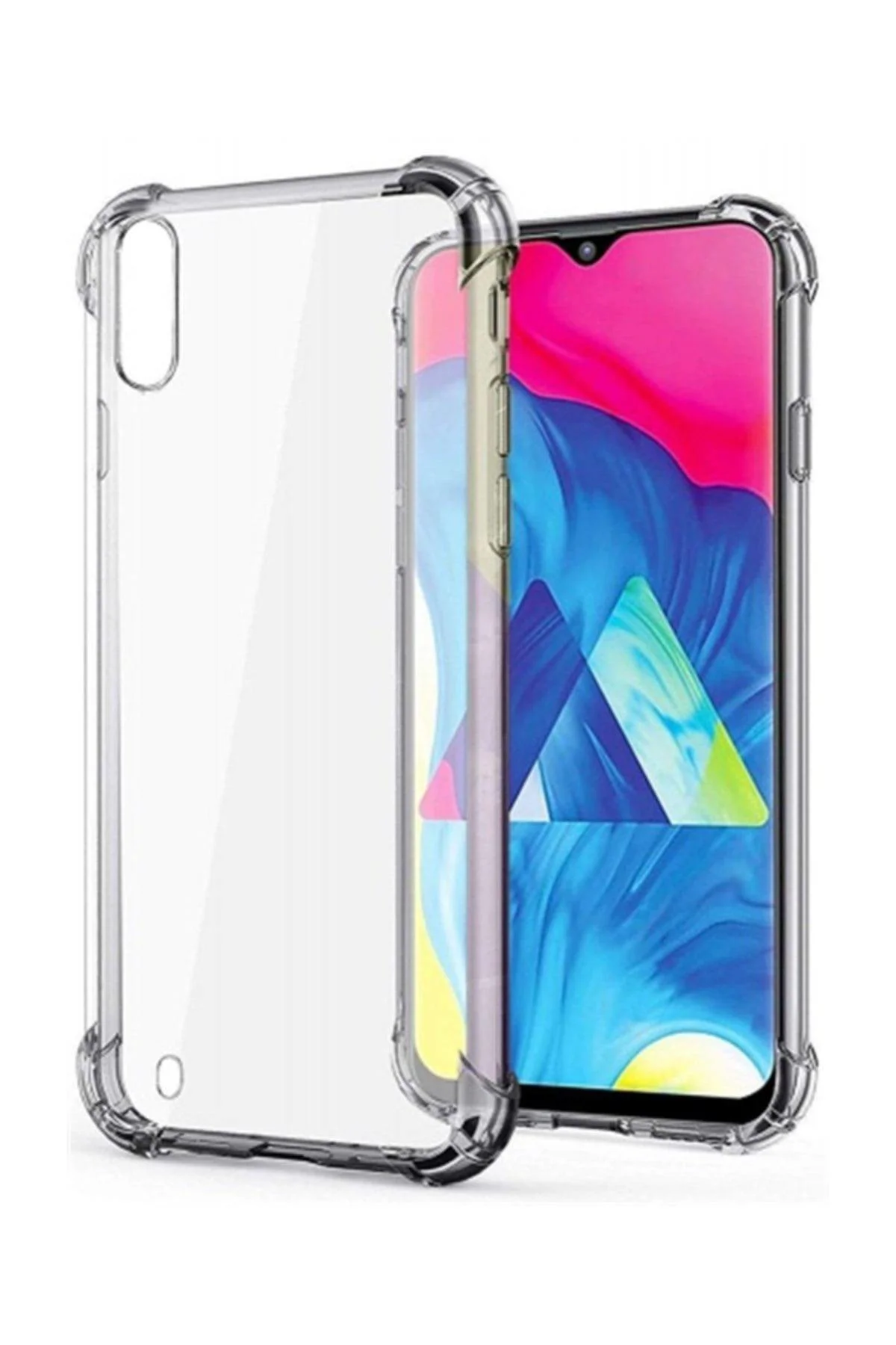 Samsung Galaxy M10 Şeffaf Tank Silikon Kapak