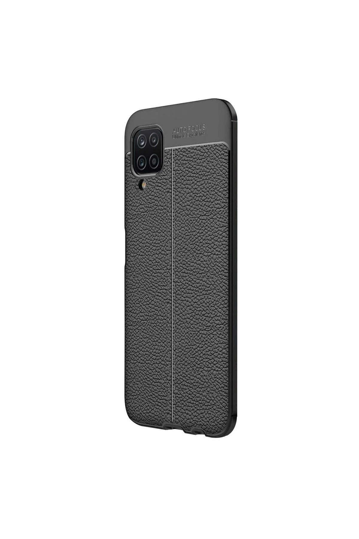Samsung Galaxy M12 Deri Görünümlü Silikon Kırmızı