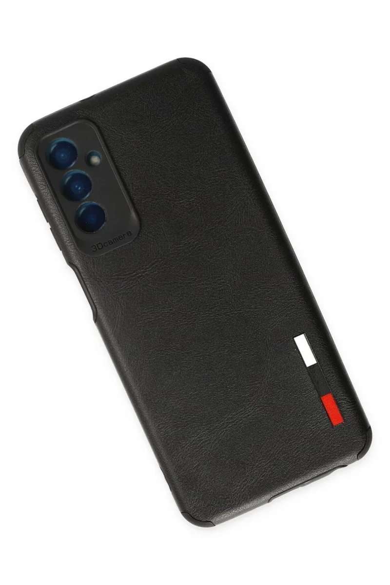 Samsung Galaxy M13 Kılıf Loop Deri Silikon - Siyah Samsung Galaxy M13 Kılıf Loop Deri Silikon - Siyah