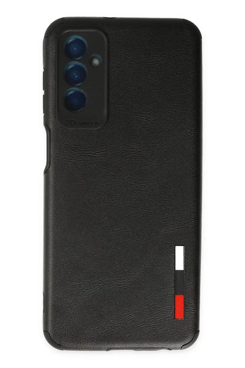 Samsung Galaxy M13 Kılıf Loop Deri Silikon - Siyah Samsung Galaxy M13 Kılıf Loop Deri Silikon - Siyah