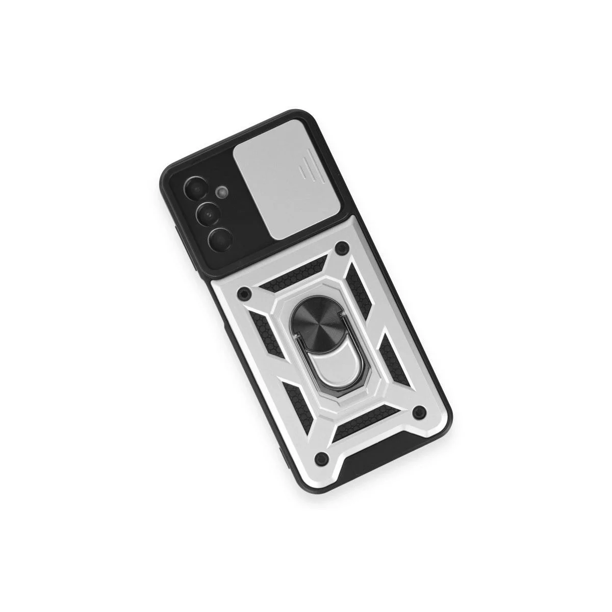Samsung Galaxy M14 5g ile Uyumlu Lens Koruyucu Yüzüklü Silikon Kılıf - Gümüş Fiyatı, Yorumları ve Özellikleri