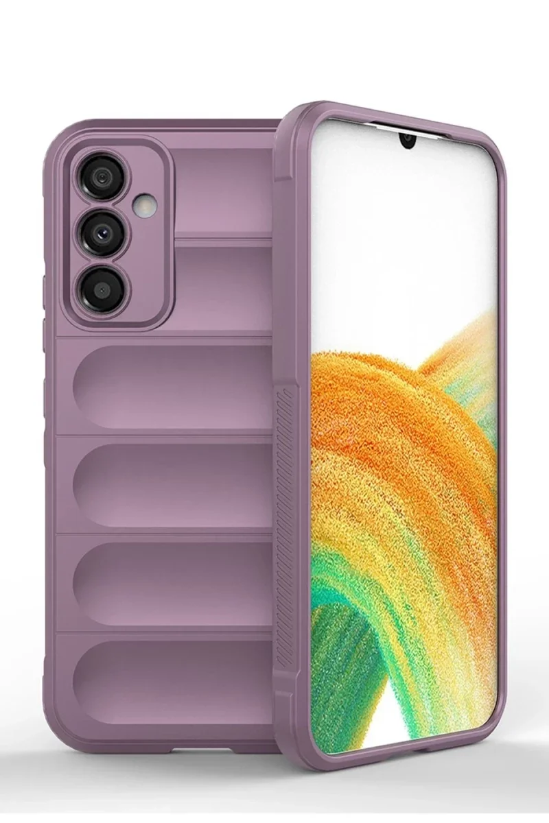 Samsung Galaxy M14 5G Kılıf Optimum Silikon - Mor Samsung Galaxy M14 5G Kılıf Optimum Silikon - Mor