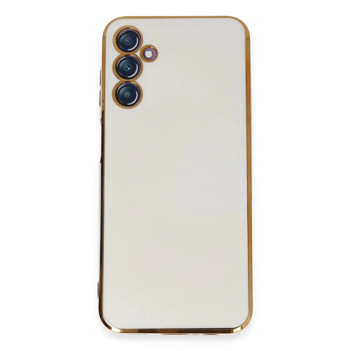 Samsung Galaxy M14 5G ile Uyumlu Volet Silikon Kılıf - Beyaz Samsung Galaxy M14 5G ile Uyumlu Volet Silikon Kılıf - Beyaz