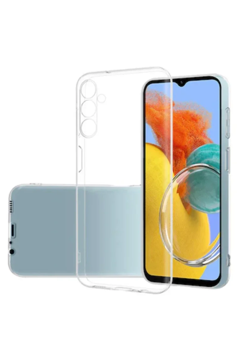 Samsung Galaxy M14 5G Kılıf Lüx Şeffaf Silikon Samsung Galaxy M14 5G Kılıf Lüx Şeffaf Silikon