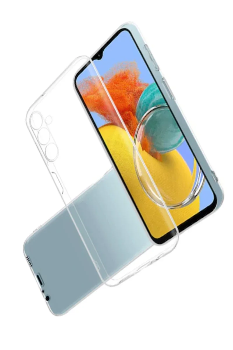 Samsung Galaxy M14 5G Kılıf Lüx Şeffaf Silikon Samsung Galaxy M14 5G Kılıf Lüx Şeffaf Silikon