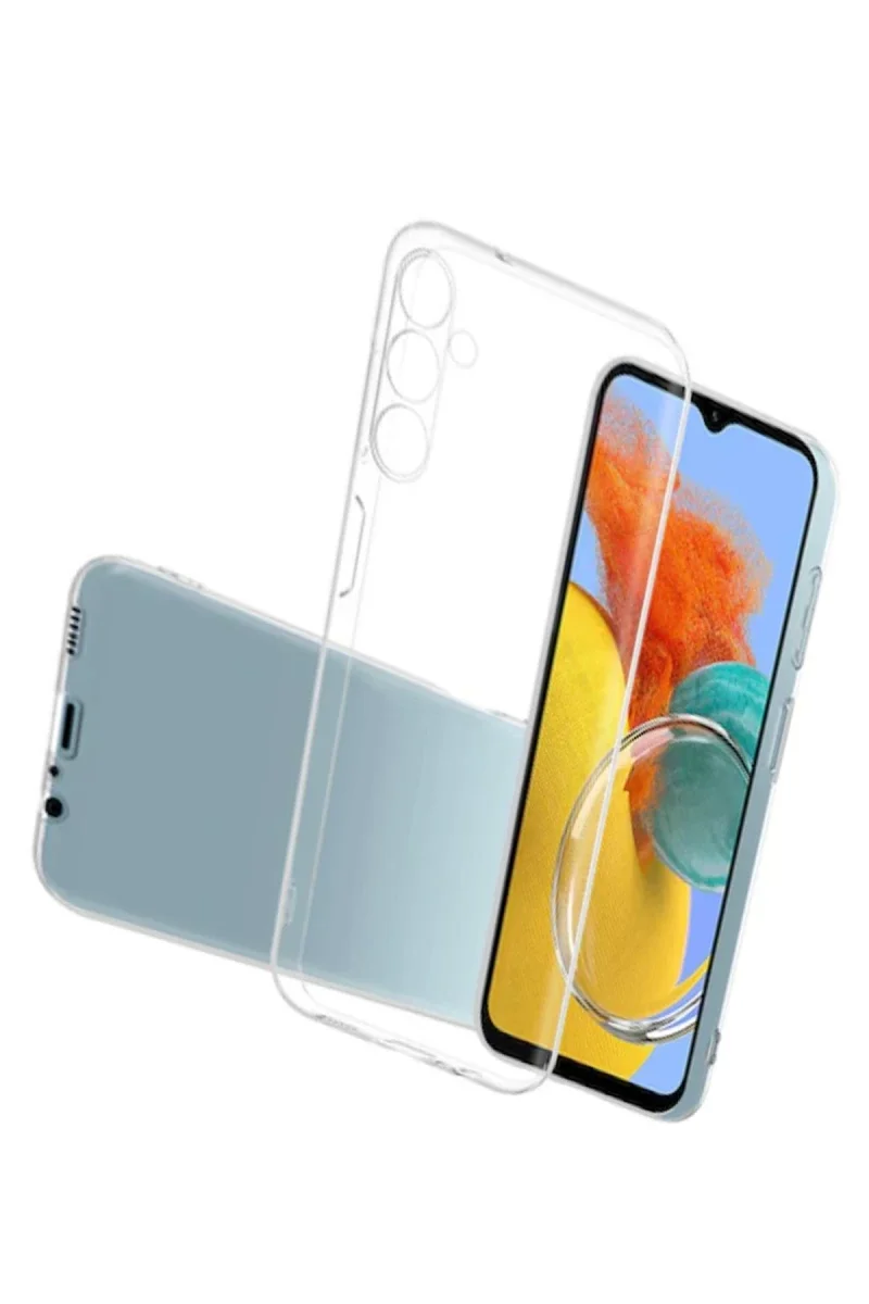 Samsung Galaxy M14 5G Kılıf Lüx Şeffaf Silikon Samsung Galaxy M14 5G Kılıf Lüx Şeffaf Silikon