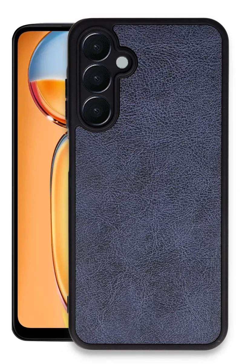 Samsung Galaxy M15 Kılıf Aras Deri Kapak - Lacivert Samsung Galaxy M15 Kılıf Aras Deri Kapak - Lacivert