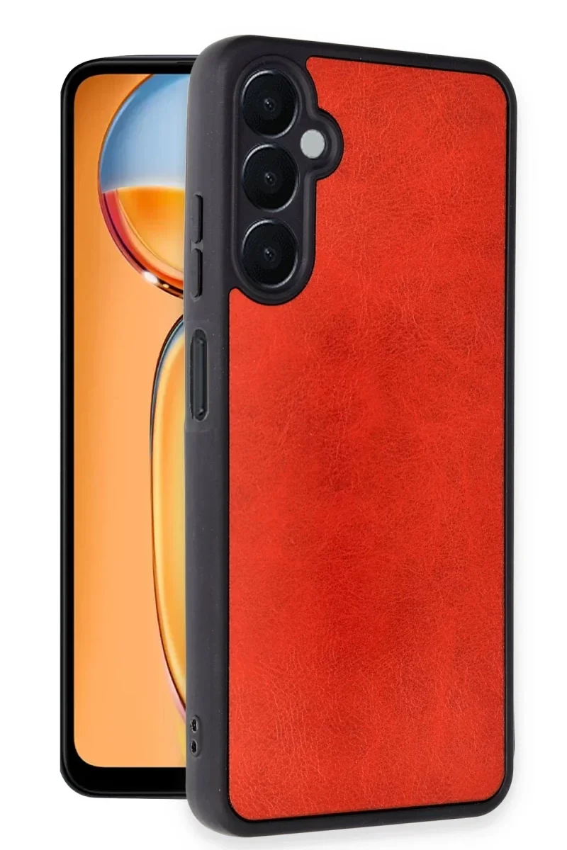 Samsung Galaxy M15 Kılıf Aras Deri Kapak - Kırmızı