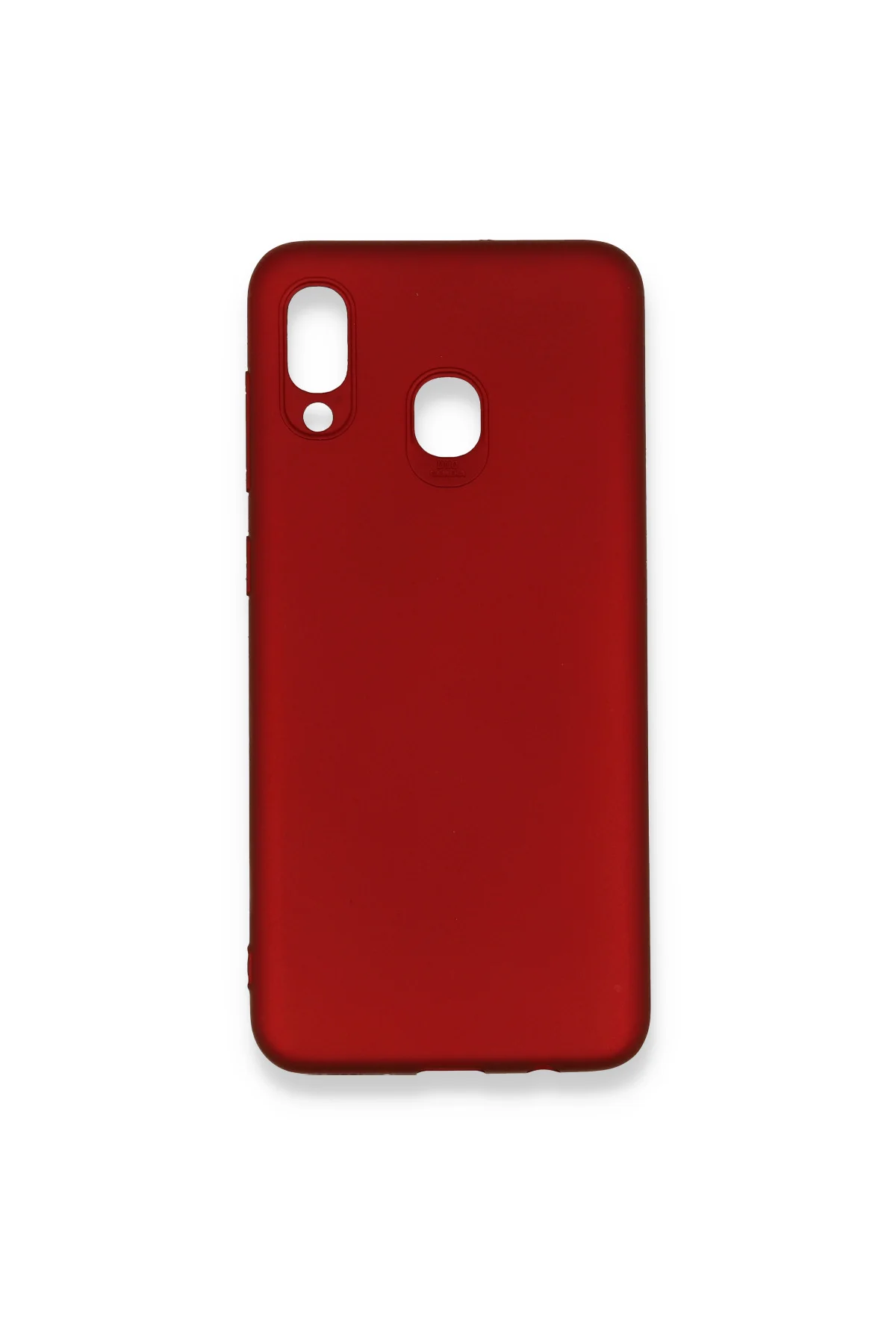 Samsung Galaxy M20 Premium Silikon Kılıf Bordo