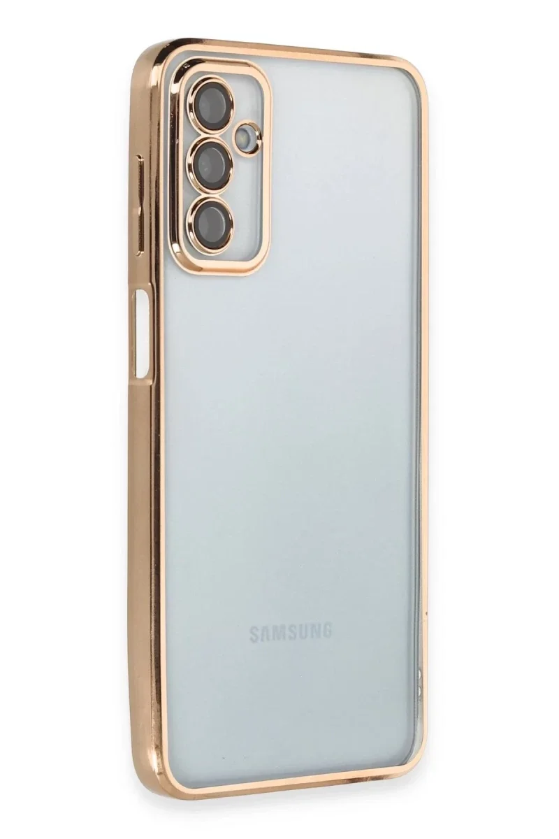 Samsung Galaxy M23 Kılıf Razer Lensli Silikon - Gold Fiyatı, Yorumları ve Özellikleri