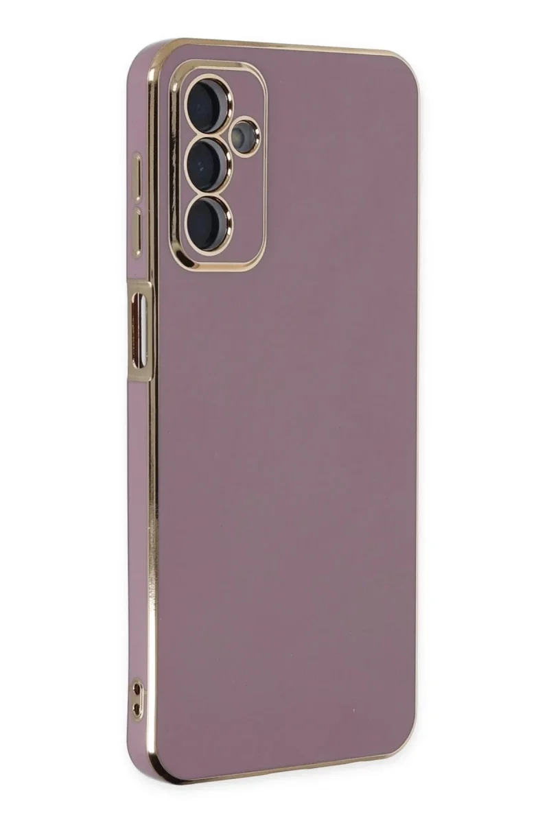 Samsung Galaxy M23 Kılıf Volet Silikon - Mor Samsung Galaxy M23 Kılıf Volet Silikon - Mor