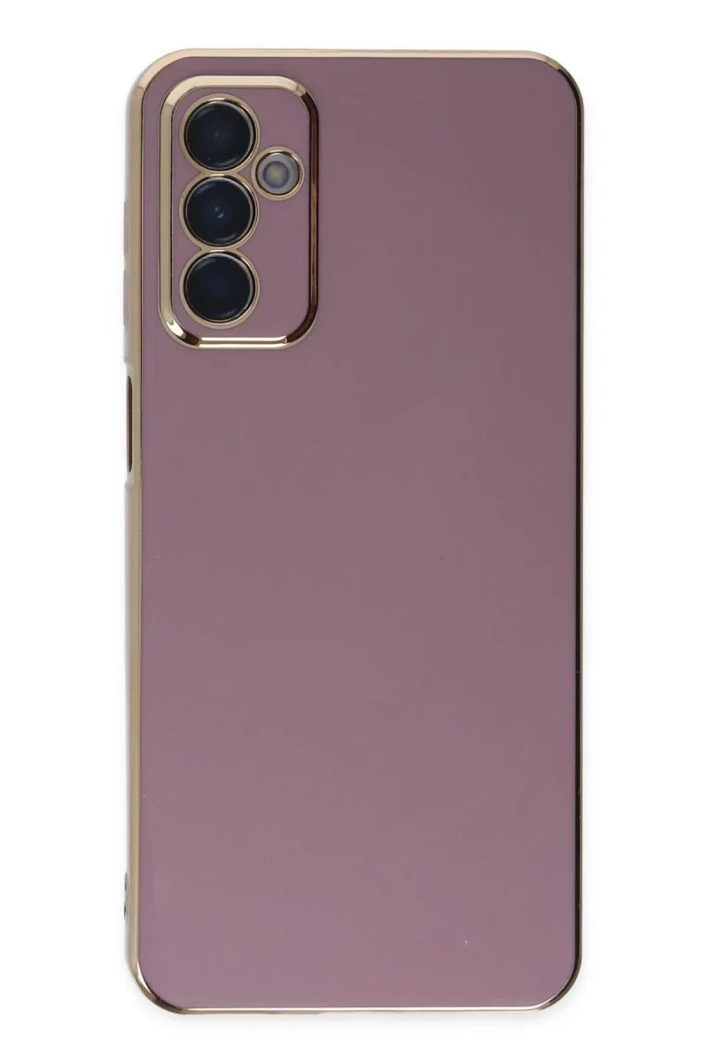 Samsung Galaxy M23 Kılıf Volet Silikon - Mor Samsung Galaxy M23 Kılıf Volet Silikon - Mor