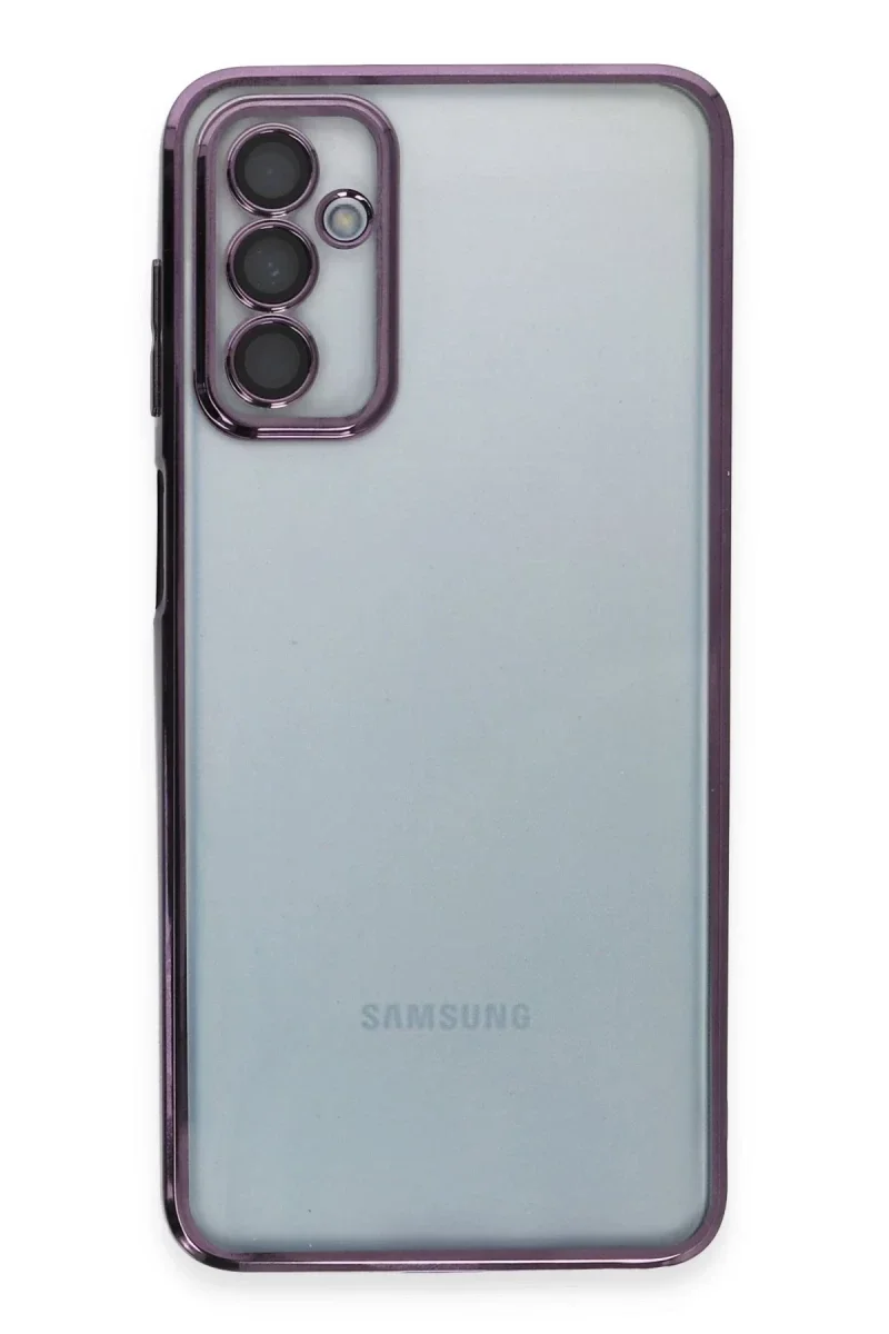 Samsung Galaxy M23 Kılıf Razer Lensli Silikon - Mor