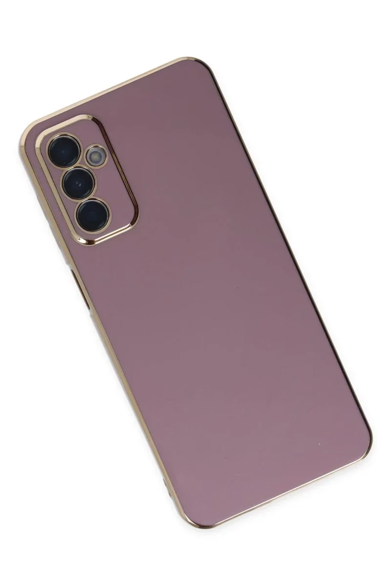 Samsung Galaxy M23 Kılıf Volet Silikon - Mor Samsung Galaxy M23 Kılıf Volet Silikon - Mor
