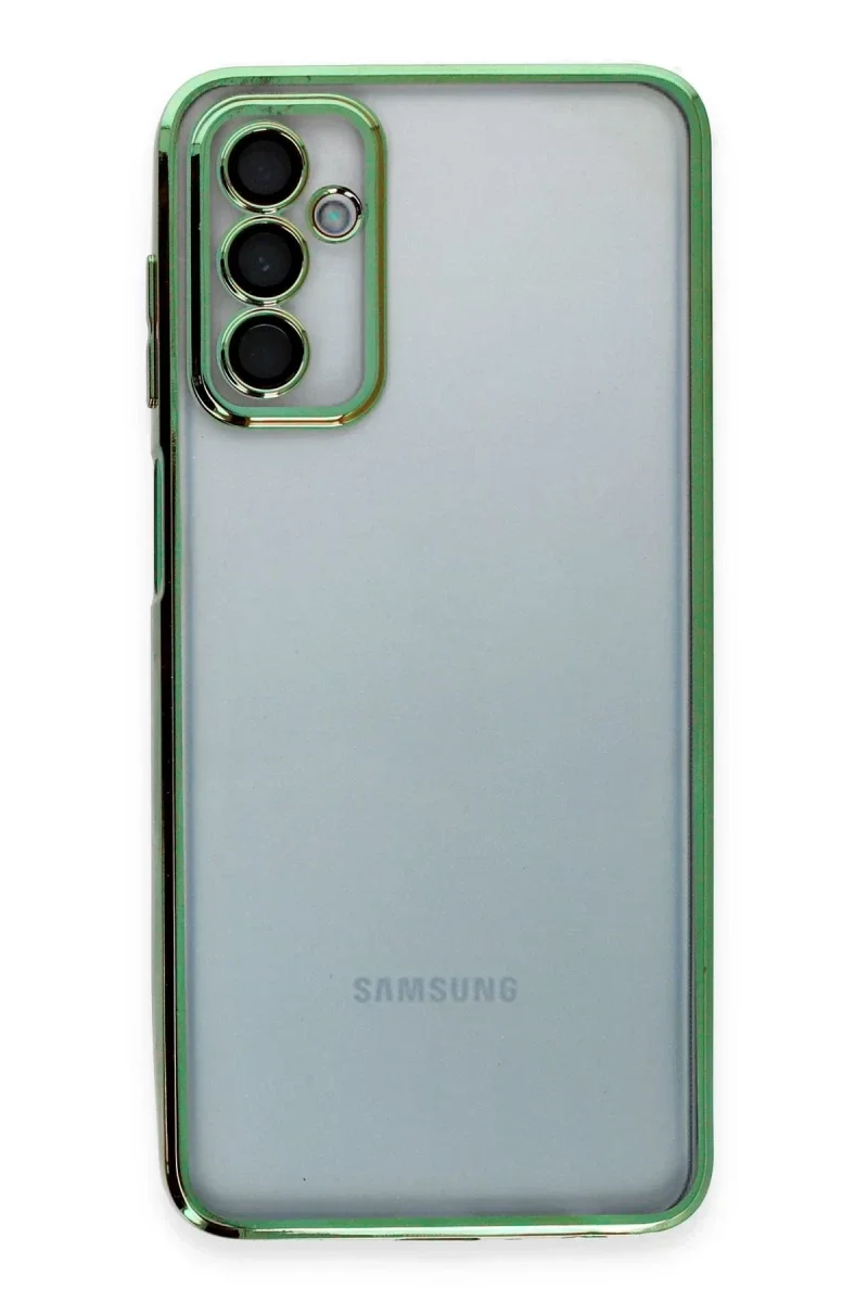Samsung Galaxy M23 Kılıf Razer Lensli Silikon - Yeşil Samsung Galaxy M23 Kılıf Razer Lensli Silikon - Yeşil