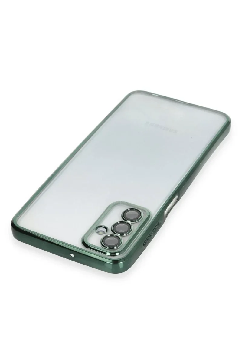 Samsung Galaxy M23 Kılıf Razer Lensli Silikon - Yeşil Samsung Galaxy M23 Kılıf Razer Lensli Silikon - Yeşil