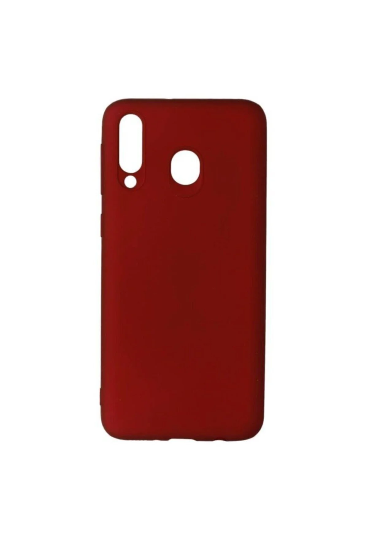 Samsung Galaxy M30 Premium Silikon Kılıf Bordo