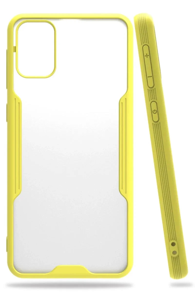 Samsung Galaxy M31 Kılıf Platin Silikon - Sarı