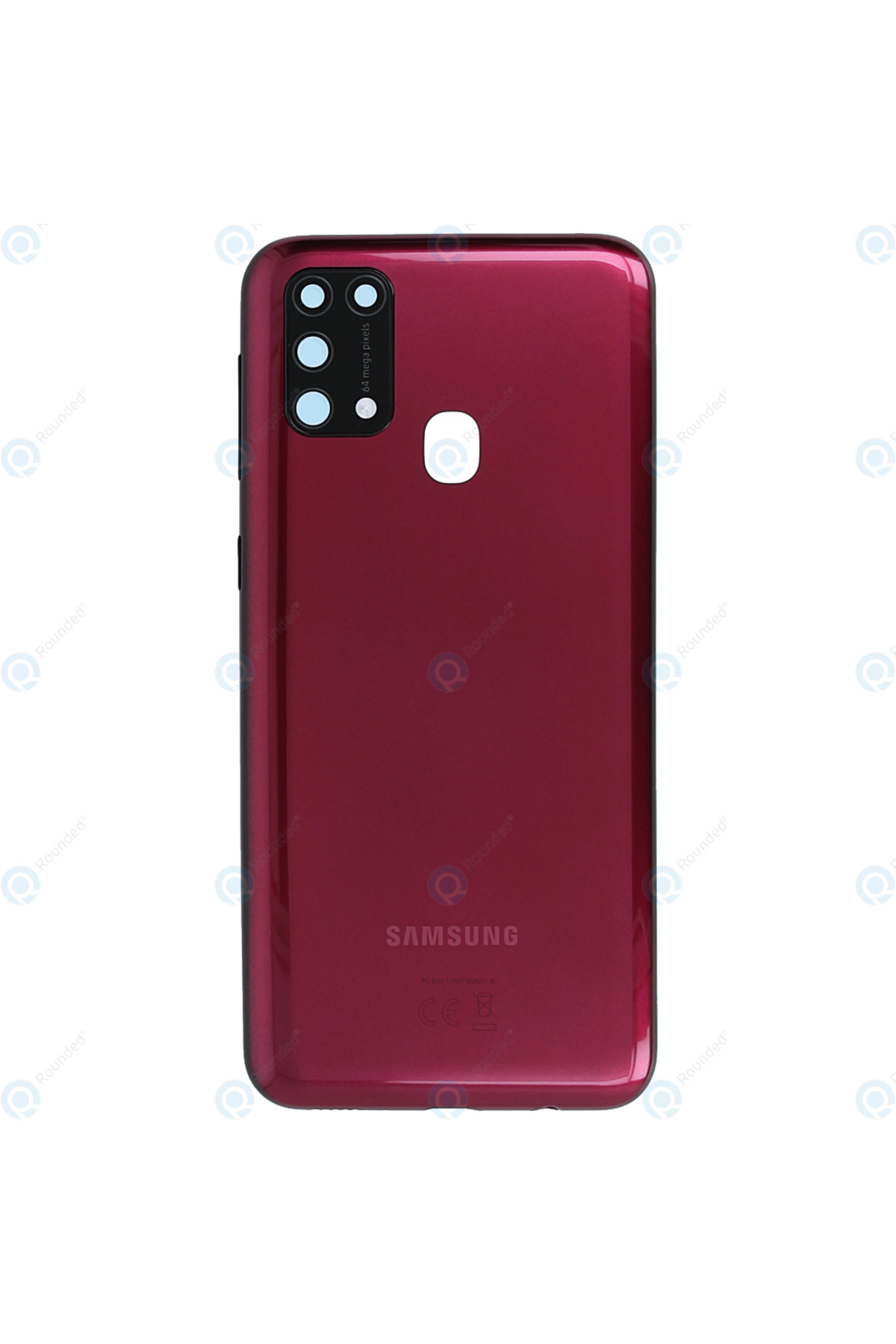 Samsung Galaxy M31 Kasa Kapak + Yan Tuşlar SM-M215F KAMERA LENSİ HARİÇ Kırmızı