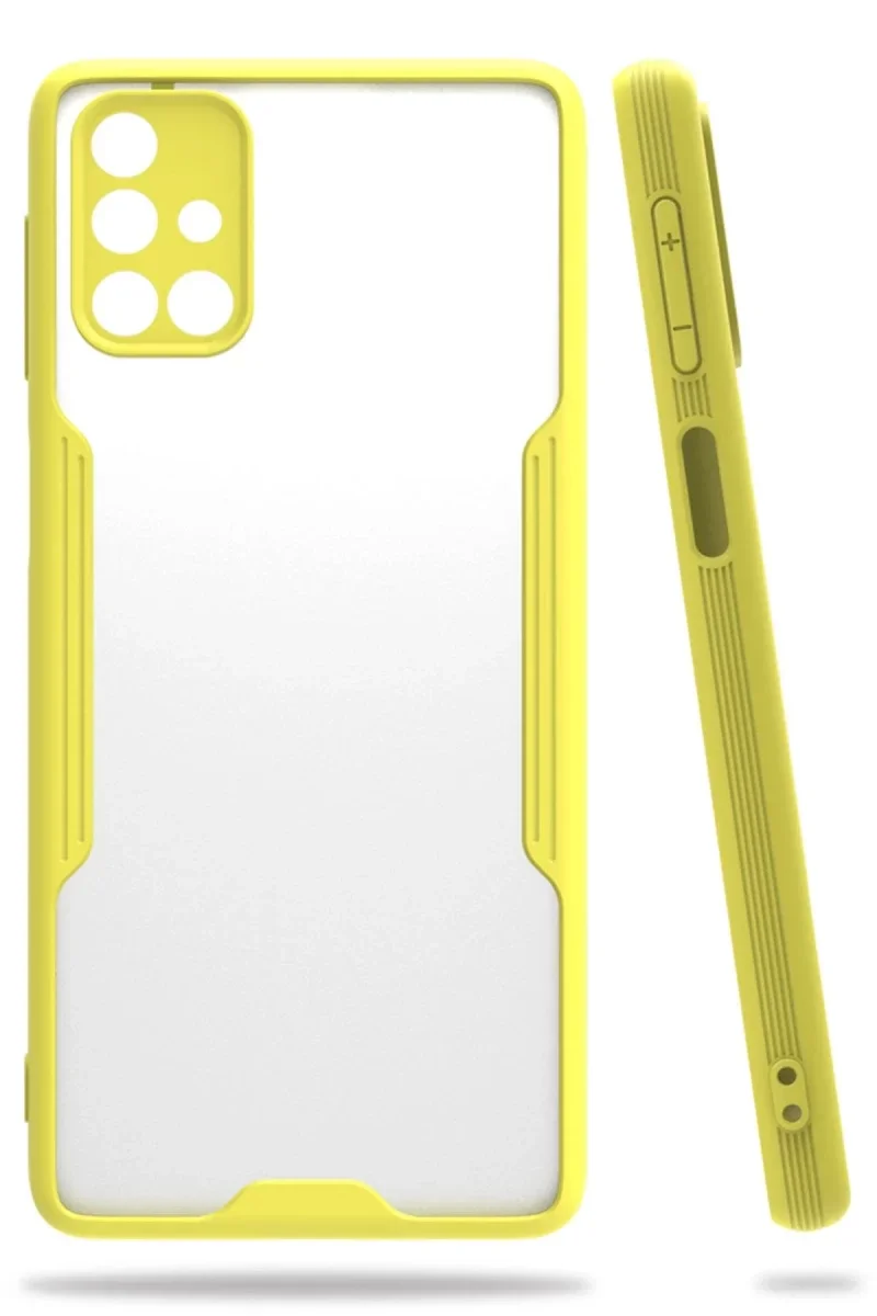 Samsung Galaxy M31S Kılıf Platin Silikon - Sarı Samsung Galaxy M31S Kılıf Platin Silikon - Sarı