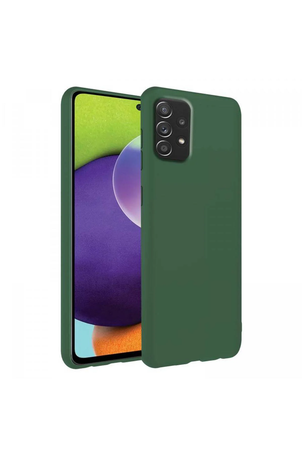 Samsung Galaxy M32 İnce Mat Silikon Kılıf Siyah