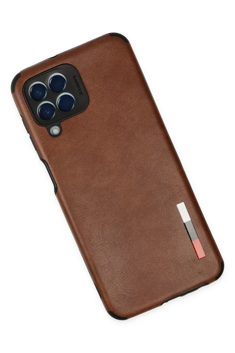 Samsung Galaxy M33 Kılıf Loop Deri Silikon - Kahverengi Samsung Galaxy M33 Kılıf Loop Deri Silikon - Kahverengi