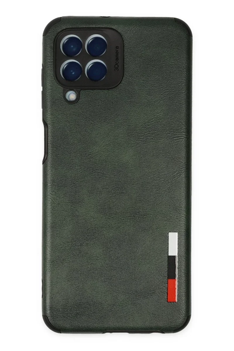 Samsung Galaxy M33 Kılıf Loop Deri Silikon - Yeşil Samsung Galaxy M33 Kılıf Loop Deri Silikon - Yeşil