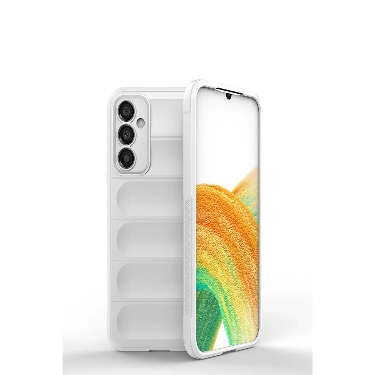 Samsung Galaxy M34 5g Kılıf Optimum Silikon - Krem Samsung Galaxy M34 5g Kılıf Optimum Silikon - Krem