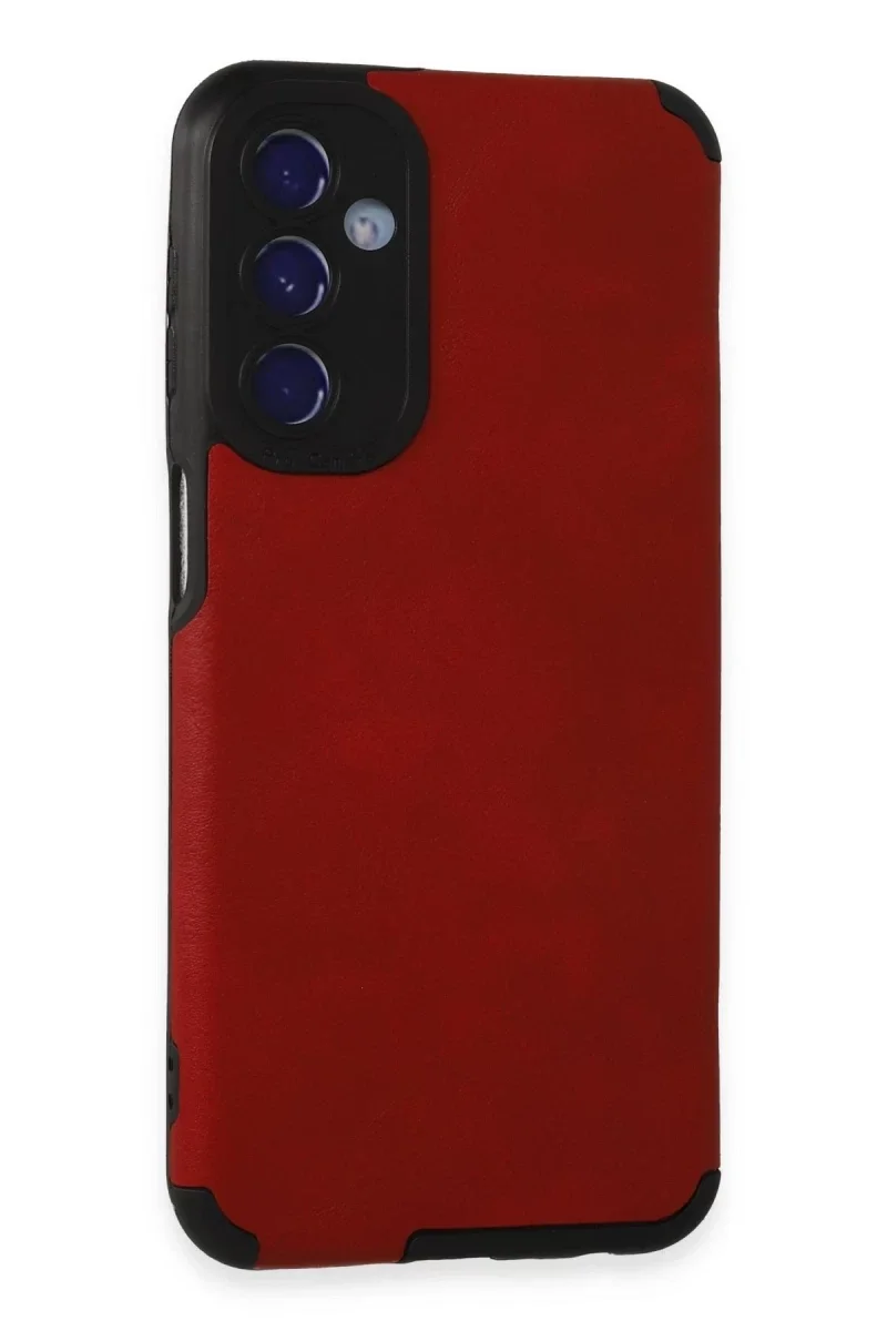 Samsung Galaxy M34 5G Kılıf Loop Deri Silikon - Kırmızı Samsung Galaxy M34 5G Kılıf Loop Deri Silikon - Kırmızı