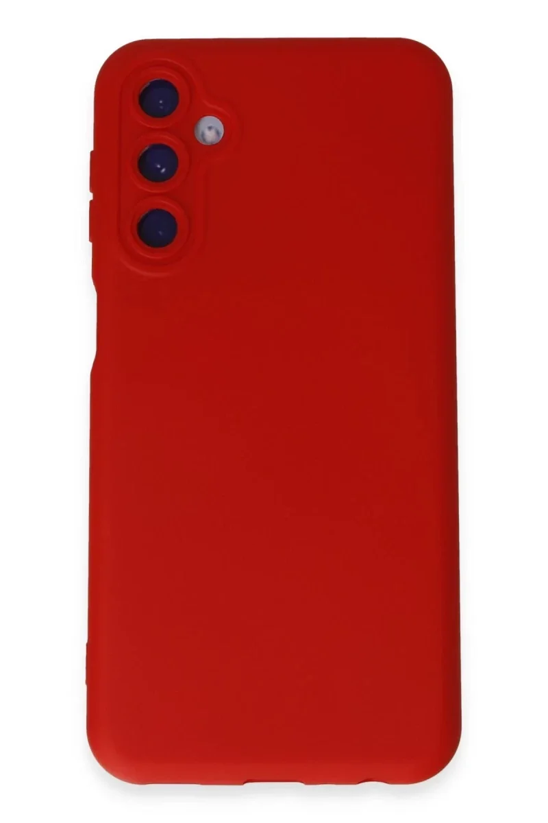Samsung Galaxy M34 5G Kılıf Nano içi Kadife Silikon - Kırmızı Samsung Galaxy M34 5G Kılıf Nano içi Kadife Silikon - Kırmızı