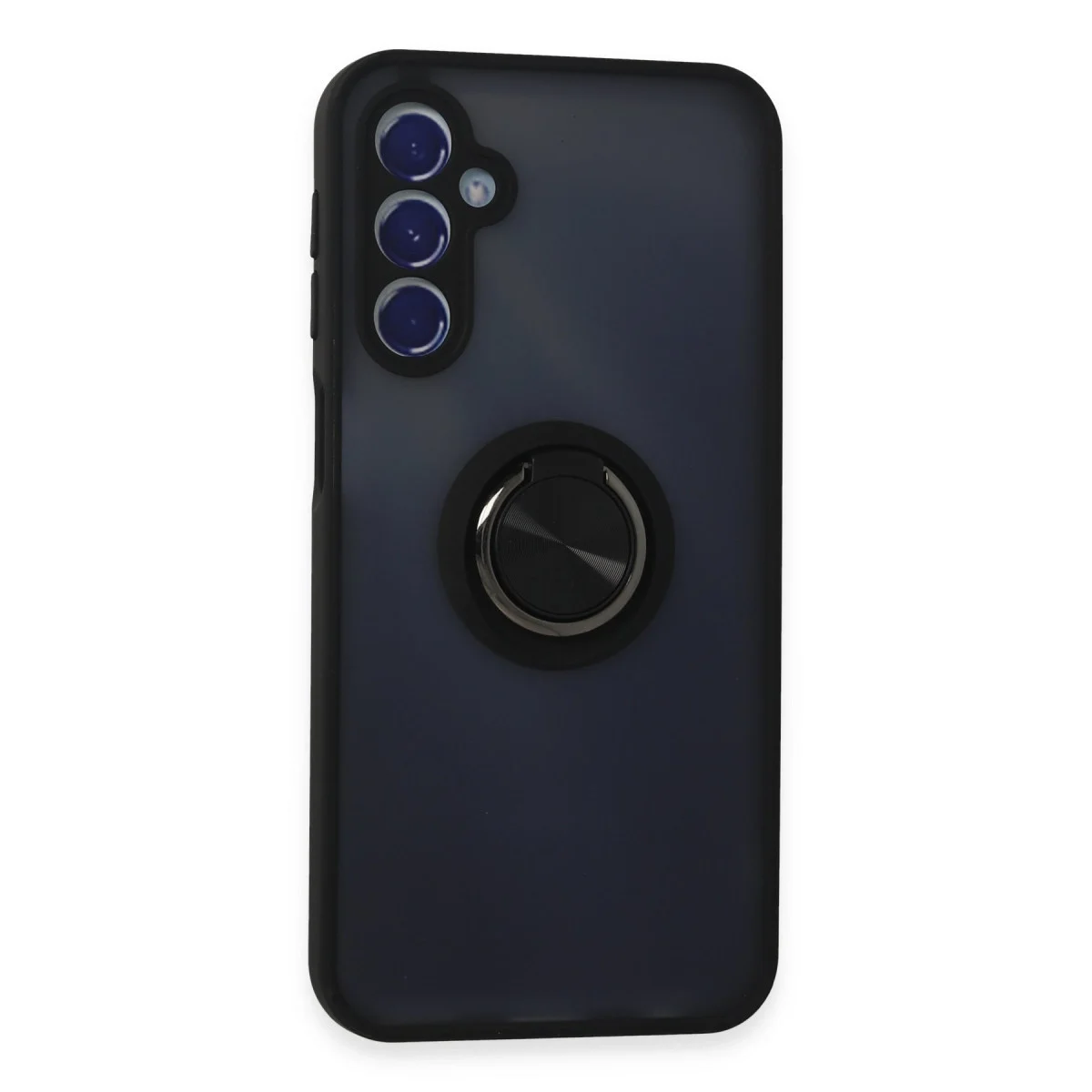 Samsung Galaxy M34 5g Kılıf Montreal Yüzüklü Silikon Kapak - Siyah Samsung Galaxy M34 5g Kılıf Montreal Yüzüklü Silikon Kapak - Siyah
