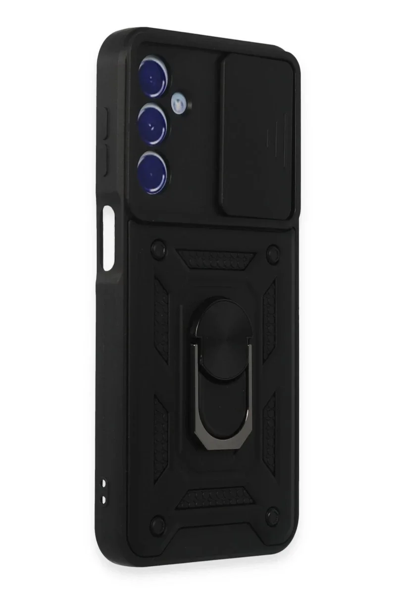 Samsung Galaxy M34 5G Kılıf Pars Lens Yüzüklü Silikon - Siyah Samsung Galaxy M34 5G Kılıf Pars Lens Yüzüklü Silikon - Siyah
