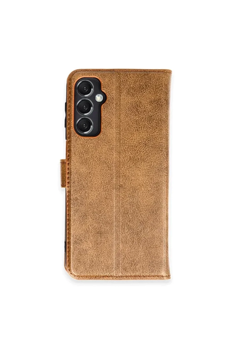 Samsung Galaxy M34 5G Kılıf Trend S Plus Kapaklı Kılıf - Taba Samsung Galaxy M34 5G Kılıf Trend S Plus Kapaklı Kılıf - Taba