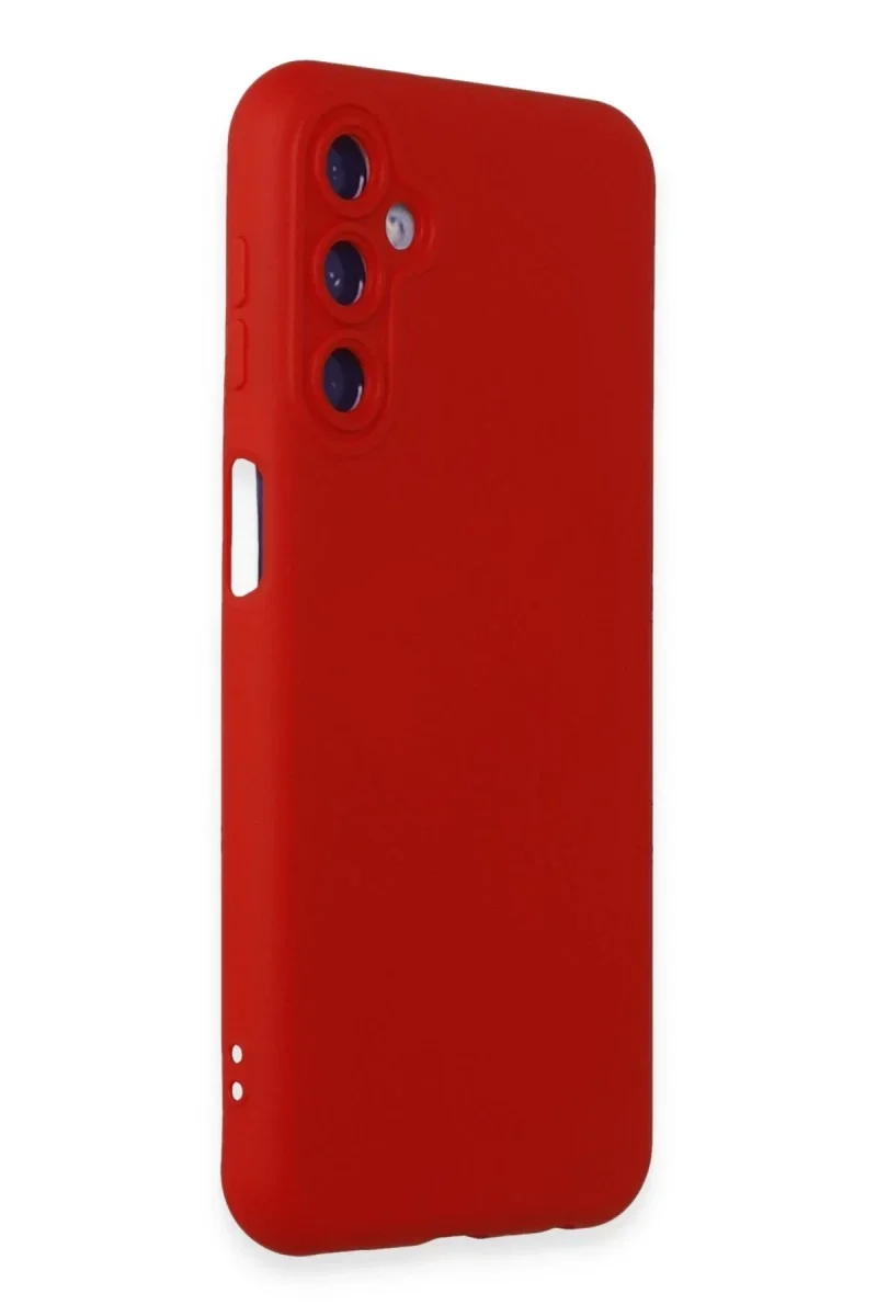 Samsung Galaxy M34 5G Kılıf Nano içi Kadife Silikon - Kırmızı Samsung Galaxy M34 5G Kılıf Nano içi Kadife Silikon - Kırmızı