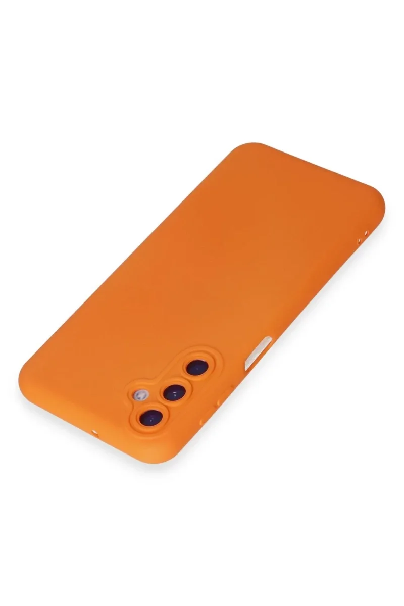 Samsung Galaxy M34 5G Kılıf Nano içi Kadife Silikon - Turuncu Samsung Galaxy M34 5G Kılıf Nano içi Kadife Silikon - Turuncu