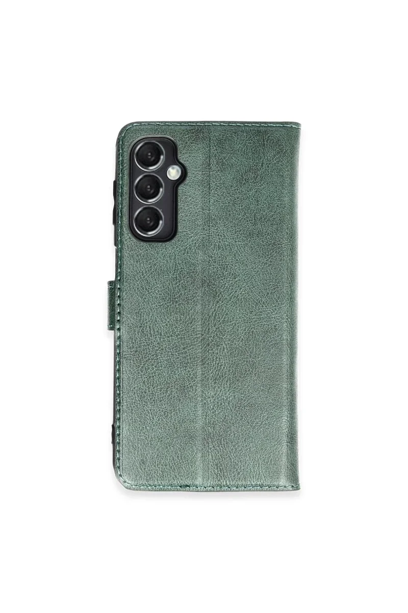 Samsung Galaxy M34 5G Kılıf Trend S Plus Kapaklı Kılıf - Yeşil Samsung Galaxy M34 5G Kılıf Trend S Plus Kapaklı Kılıf - Yeşil