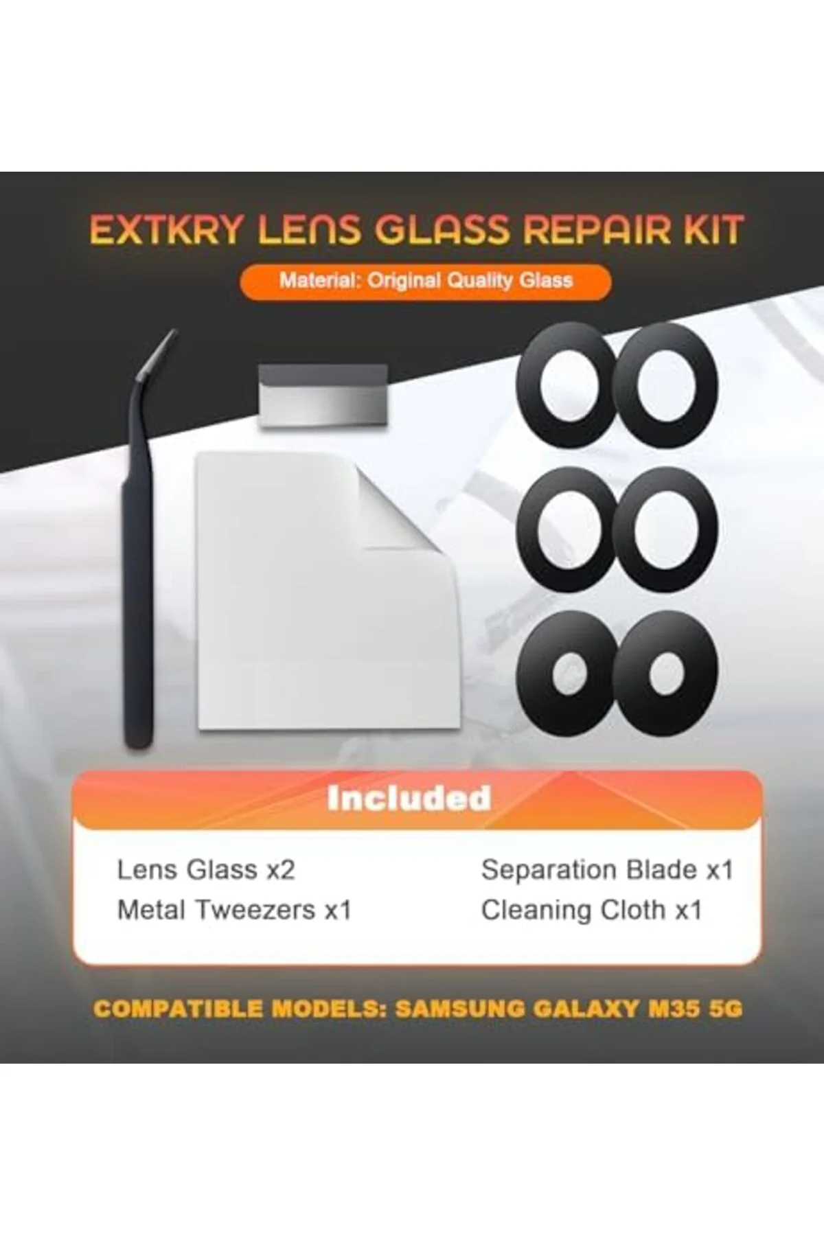 Samsung Galaxy M35 M356 için kamera camı yedek arka kamera lensi cam yedek HD Samsung Galaxy M35 M356 için kamera camı yedek arka kamera lensi cam yedek HD