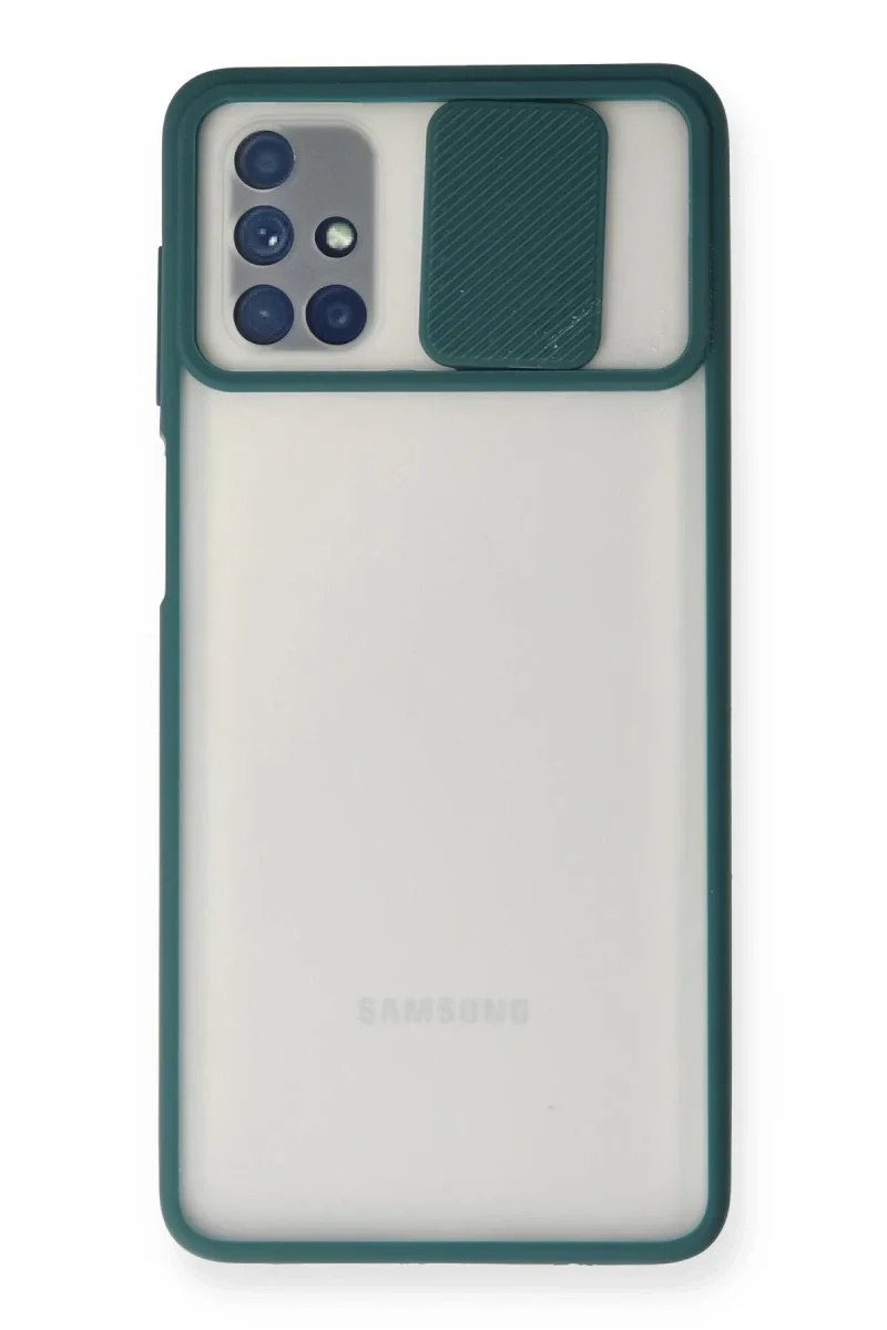 Samsung Galaxy M51 Kılıf Palm Buzlu Kamera Sürgülü Silikon - Yeşil Fiyatı, Yorumları ve Özellikleri