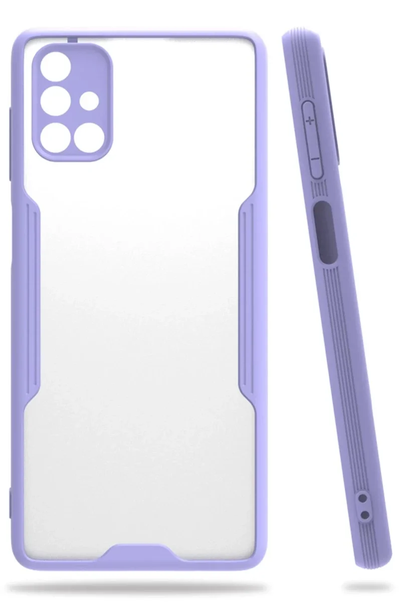Samsung Galaxy M51 Kılıf Platin Silikon - Lila