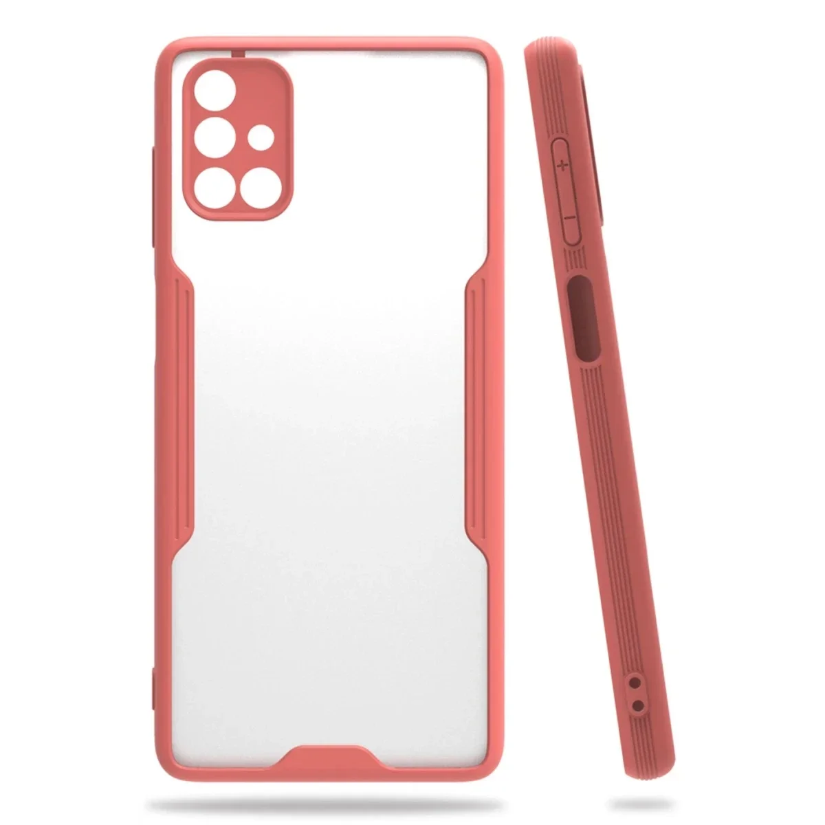 Samsung Galaxy M51 Kılıf Platin Silikon - Pembe