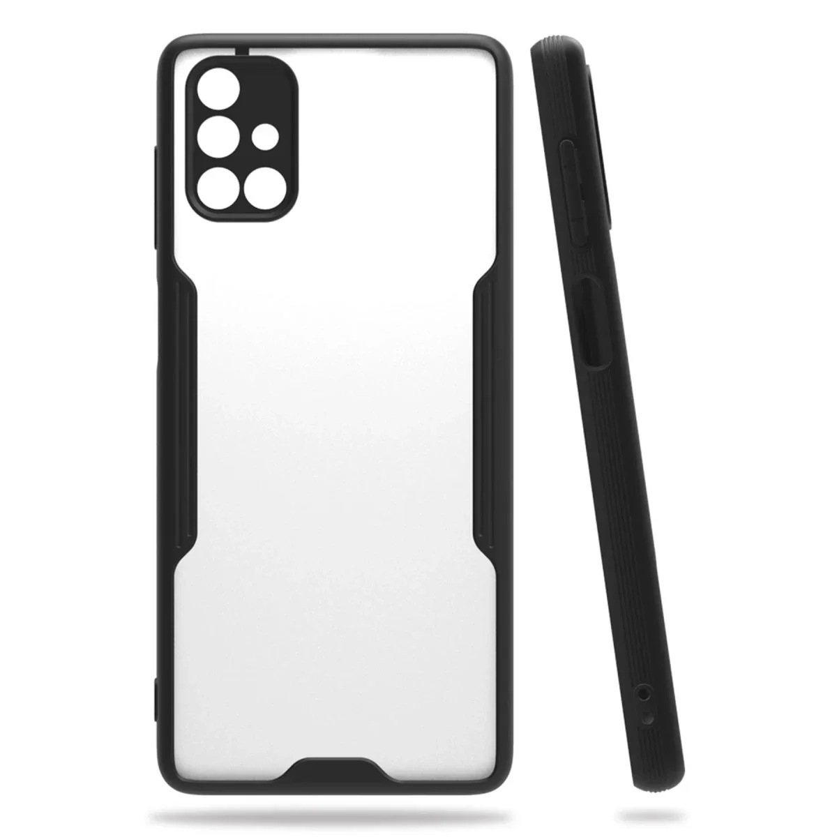 Samsung Galaxy M51 Kılıf Platin Silikon - Siyah