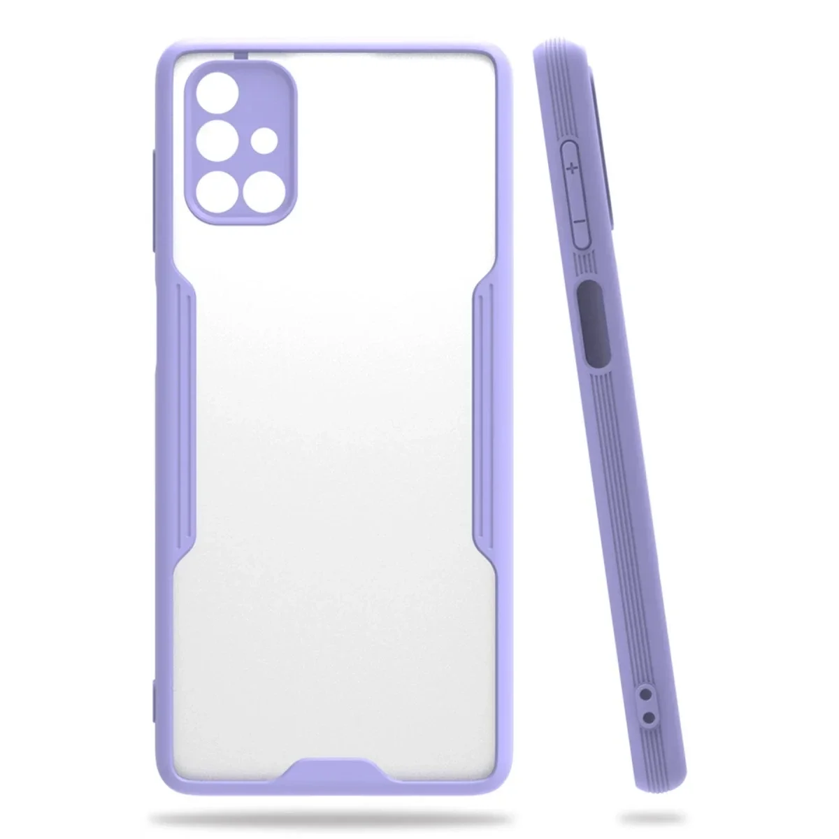 Samsung Galaxy M51 Kılıf Platin Silikon - Lila