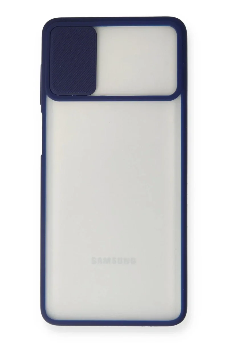 Samsung Galaxy M51 Kılıf Palm Buzlu Kamera Sürgülü Silikon - Lacivert Fiyatı, Yorumları ve Özellikleri
