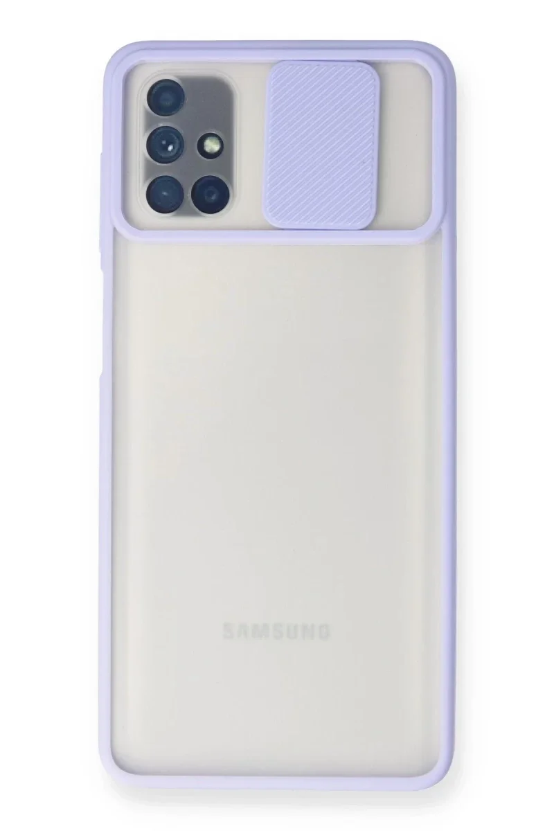 Samsung Galaxy M51 Kılıf Palm Buzlu Kamera Sürgülü Silikon - Lila Fiyatı, Yorumları ve Özellikleri