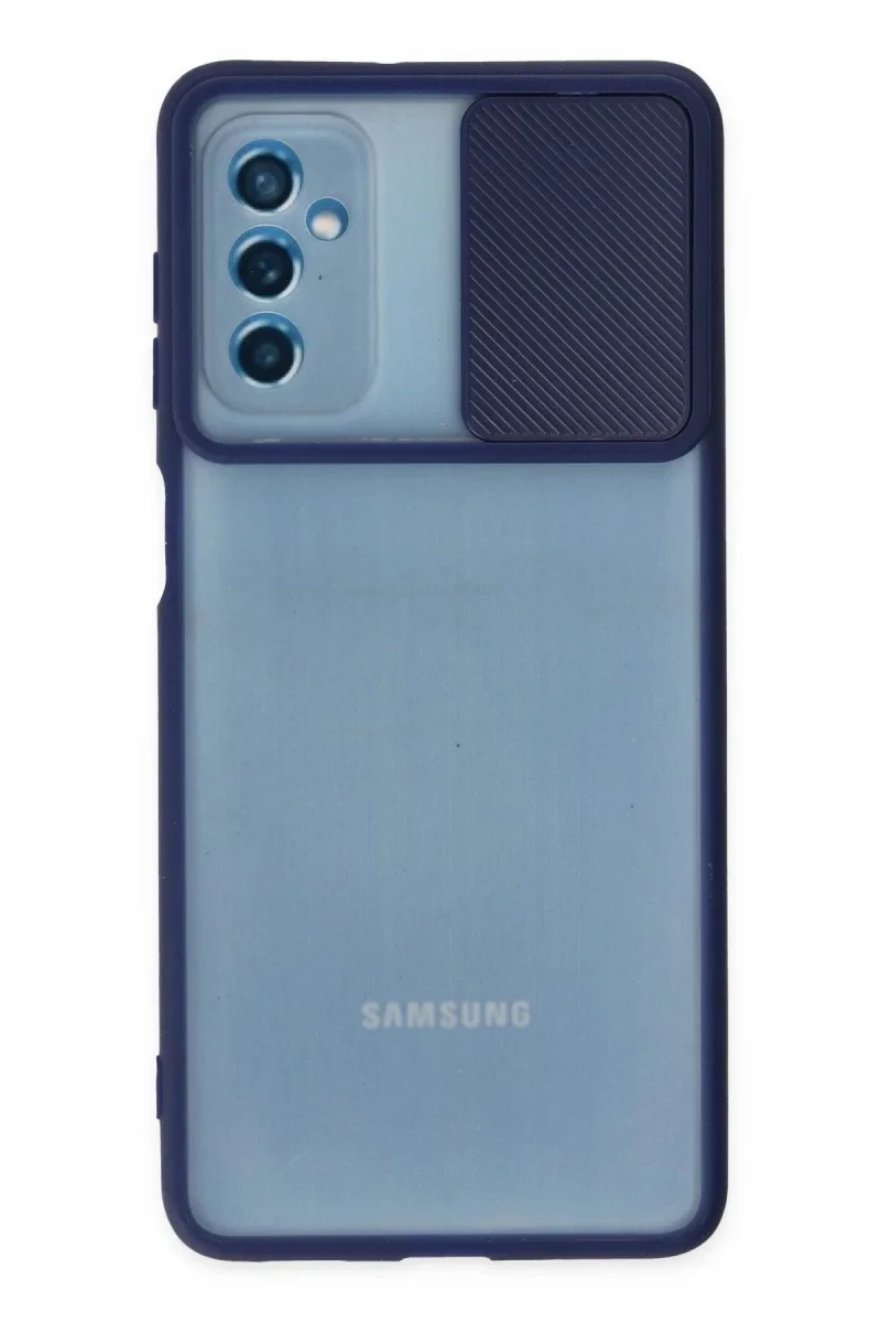 Samsung Galaxy M52 5G Kılıf Palm Buzlu Kamera Sürgülü Silikon - Lacivert Fiyatı, Yorumları ve Özellikleri