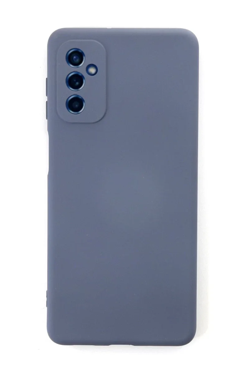 Samsung Galaxy M52 5G Kılıf Nano içi Kadife Silikon - Gri