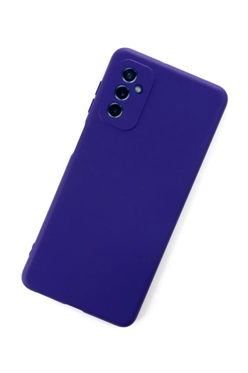Samsung Galaxy M52 5G Kılıf Nano içi Kadife Silikon - Mor Samsung Galaxy M52 5G Kılıf Nano içi Kadife Silikon - Mor