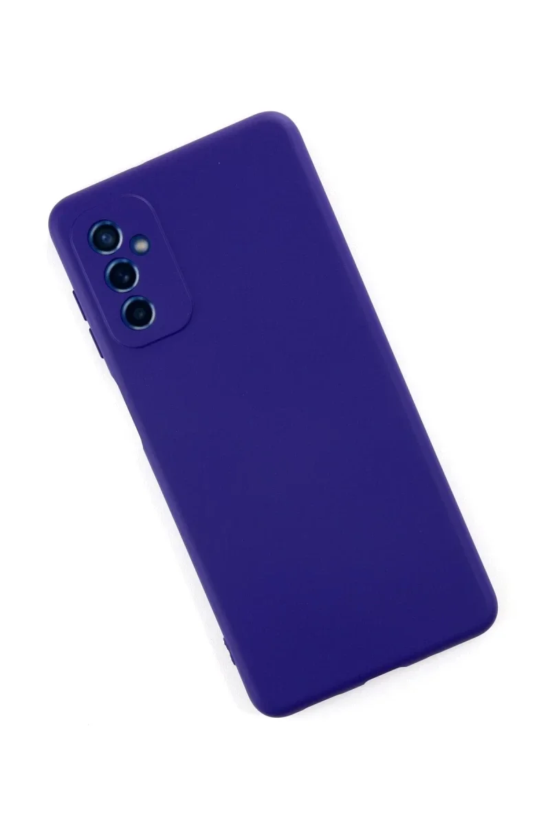 Samsung Galaxy M52 5G Kılıf Nano içi Kadife Silikon - Mor Samsung Galaxy M52 5G Kılıf Nano içi Kadife Silikon - Mor